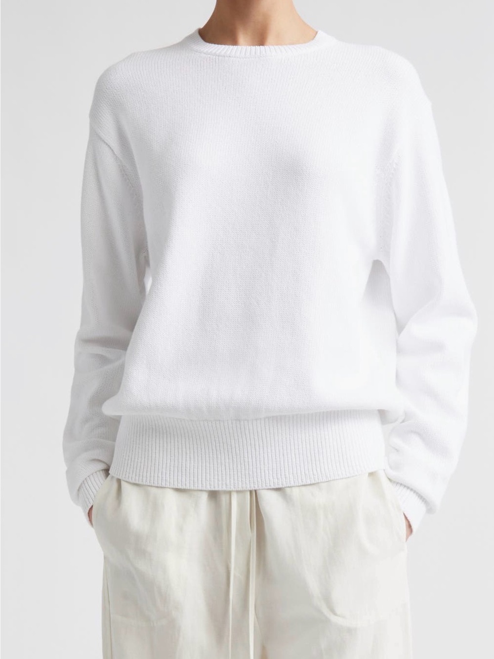 TOTEME Classic organic cotton Crewneck Sweater